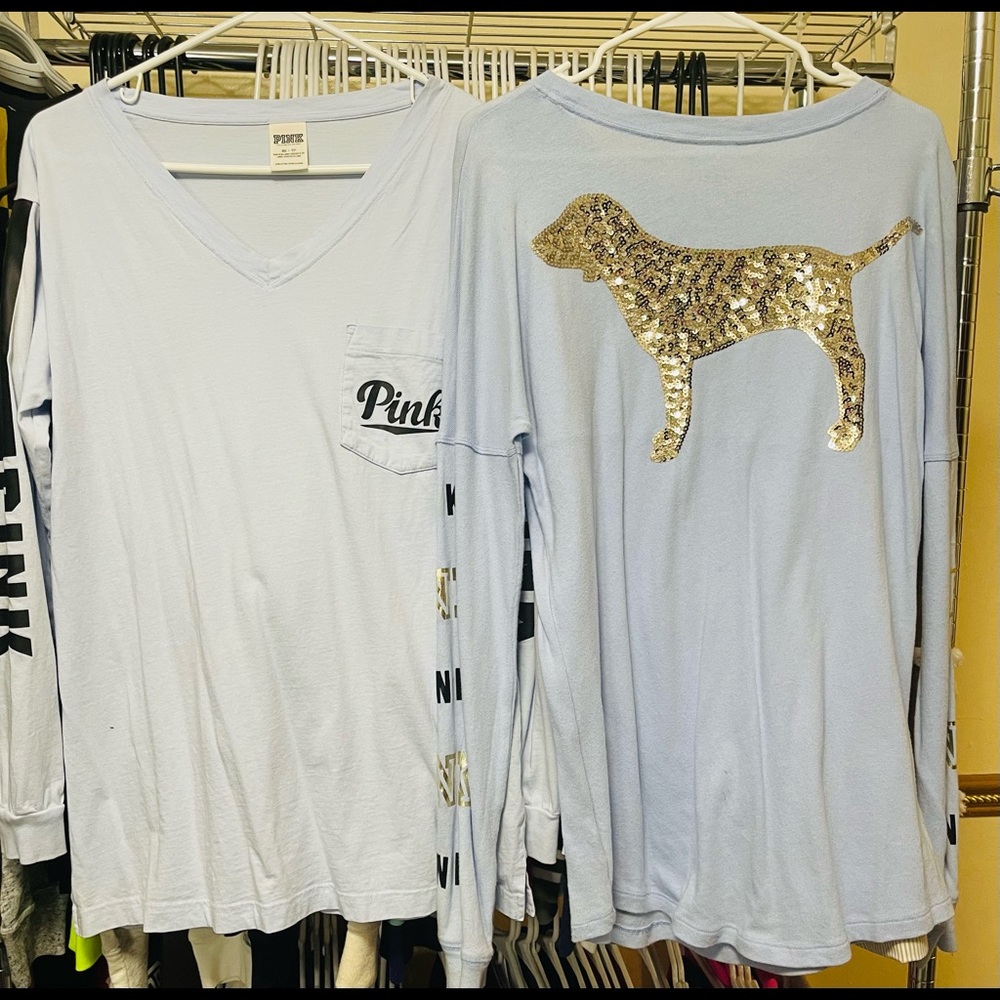 2 PINK Campus Shirts for $60